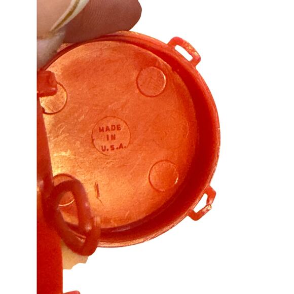 Barbie Tammy Doll VTG Red Suitcase Bag Purse Luggage Round Oval Plastic Hat Box - Picture 4 of 6